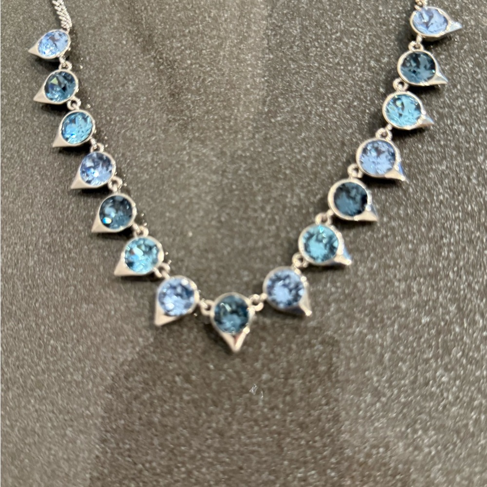Elegant Blue Gemstone Necklace